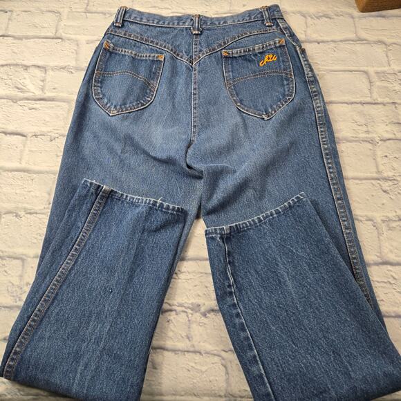 Vintage Eighties Chic Women's Jeans Straight Leg size 11/12 Back Yoke High Waist - Picture 11 of 14